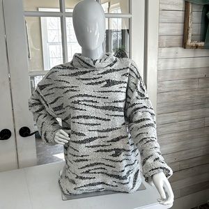 Maurice’s Striped Mock Neck Sweater - Size XL